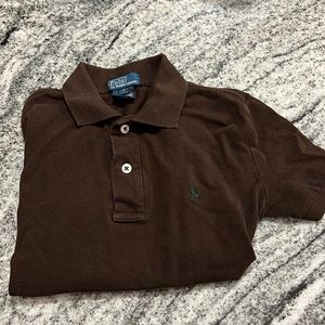 Boys Polo by Ralph Lauren EUC chocolate brown  Sz 7